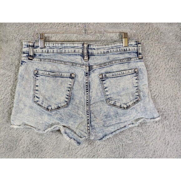 Acid Wash cut off denim shorts womens size 30 See Thru Soul - Picture 6 of 9